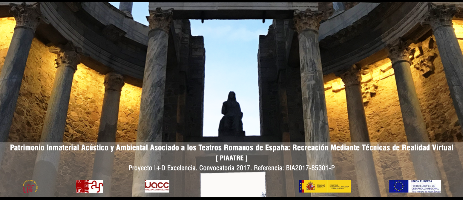 Patrimonio Inmaterial Acstico y Ambiental Asociado a los Teatros Romanos de Espa?a:
                    Recreacin Mediante Tcnicas de Realidad Virtual